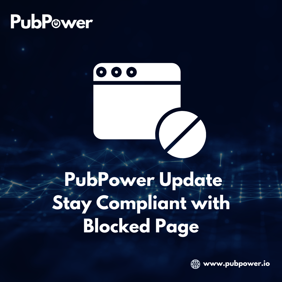 PubPower update: blocked page