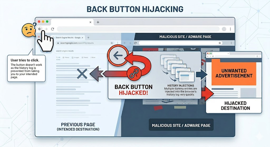 back button hijacking